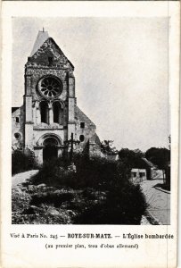 CPA Roye sur Matz L'Eglise bombardee FRANCE (1014446)