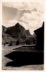 USA The Watchman From Zion Camp Center Vintage RPPC 09.87