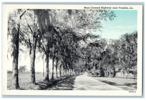 c1920's Moss Covered Highway Near Franklin Iowa IA Antique Unposted Postcard