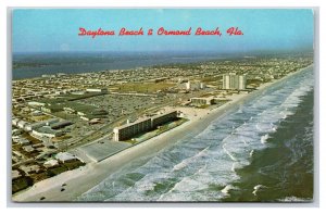 Aerial View Ormond Beach Daytona Beach Florida FL UNP Chrome Postcard R28