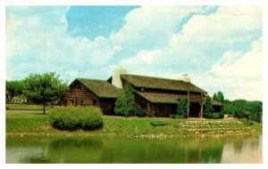 Postcard LODGE SCENE Rockford Illinois IL AT4889