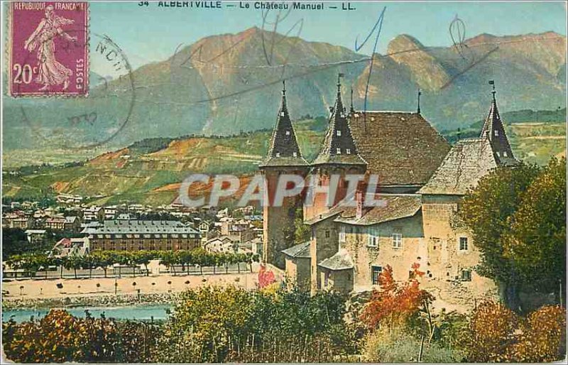 Old Postcard Albertville Le Chateau Manual