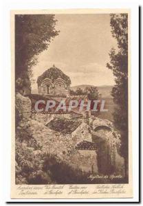 Greece Old Postcard Mystras Sparta Eastern View