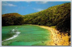 Hanauma Bay Postcard -  Hawaii - 1964 - US Navy USS Carl Vinson Cancel