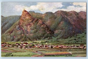 Oberammergau Bavaria Germany Postcard Village Lot c1910 Oilette Tuck Art