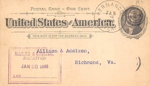 Florida phosphate company Hernando, Florida, USA Postal Cards, Late 1800's 1895 
