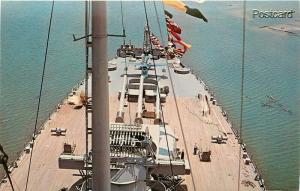 USS Alabama, Battleship, Looking, Looking aft to fantail, Dexter Press 7819-C