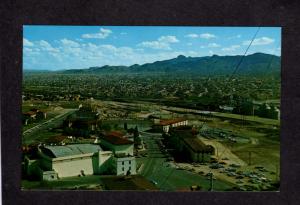 TX Skyline Utep El Paso Texas Postcard Juarez Mexico University of Texas