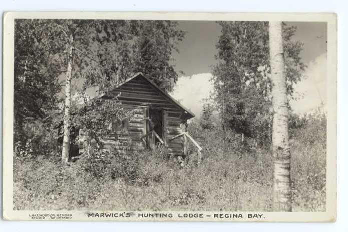 RP Marwick's Hunting Lodge Regina Bay Camp Ontario ON 1938