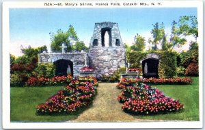 Postcard - St. Mary's Shrine, Catskill Mountains - Haines Falls, New York