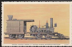 John Bull Engine (Railroad) Linen Post Card PPC33