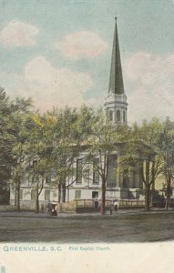 GREENVILLE , South Carolina , 1900-10s ; First Baptist Church