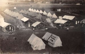 Camp Baker Military WW1 Birds Eye View Real Photo Vintage Postcard AA23987