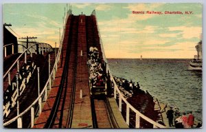 K50/ Rochester New York Postcard c1910 Ontario Beach Roller Coaster 163