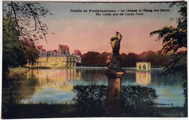 8 VINTAGE POSTCARDS PALAIS DE FONTAINEBLEAU. Collection Artistique LM. UNUSED!!!