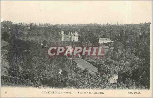 Postcard Old Chastellun Yonne View Chateau