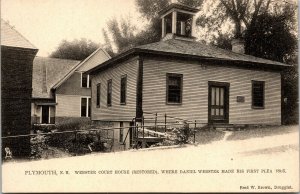 Vtg Plymouth New Hampshire NH Webster Court House 1910s Tuck Postcard