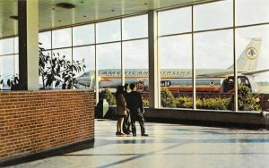 Monroe County Airport, Rochester, New York American Airlines Vintage Postcard