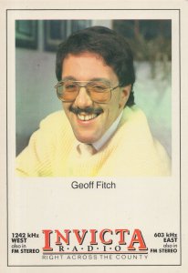 Geoff Fitch Invicta Radio Kent Maidstone FM Rare Launch DJ Postcard