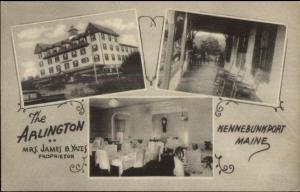 Kennebunkport ME The Arlington Multi-View Postcard