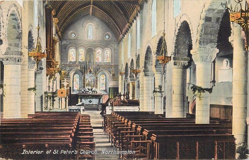 Interior of St. Peter`s Church Northampton