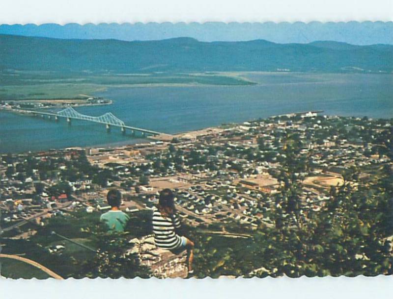 Unused Pre-1980 AERIAL VIEW OF TOWN Campbellton New Brunswick NB F8626