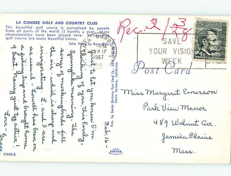 Chrome GOLF SCENE Santa Barbara California CA AG5814