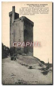 Old Postcard Villeneuve Avignon Tour Philippe le Bel