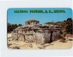 Postcard The Snail, Mayan ruin, Saludos Cozumel, Mexico