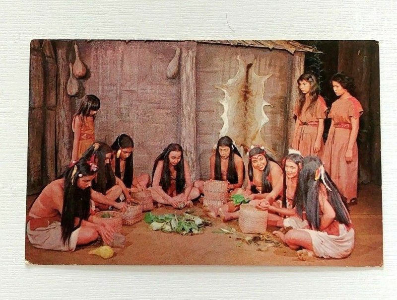 Cherokee Women Postcard Indian Harvest Dance Cherokee NC Tourist Native American