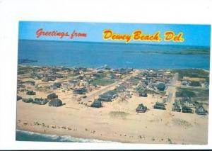 LP53 Dewey Beach, Delaware, DE, Postcard, Aerial View.