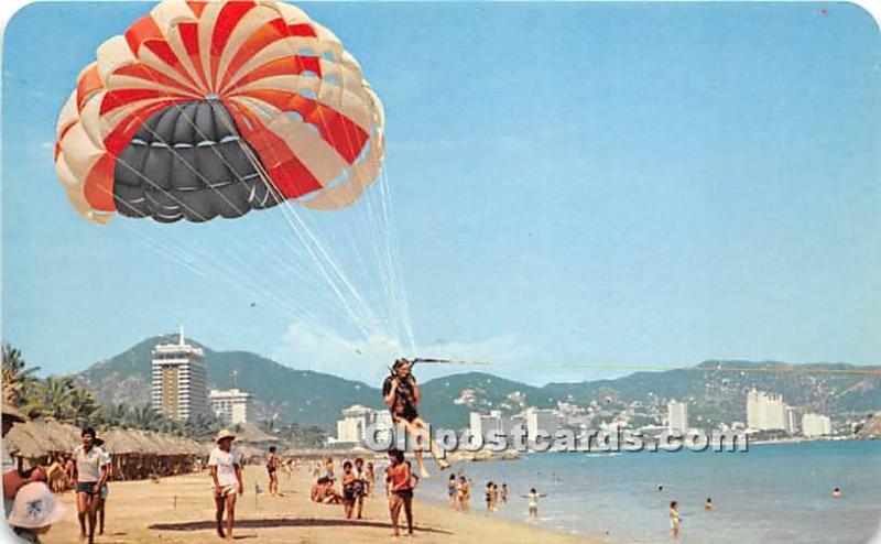 Paracaidismo en la Playa Hornos Acapulco, Mexico Hot Air Balloon Unused 