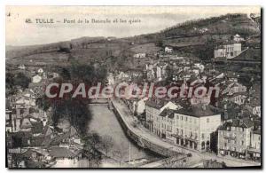 Postcard Tulle Old Bridge On The Switch And The Quays