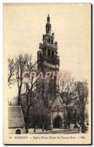 Old Postcard Roscoff Church of Our Lady of Croatz Batz