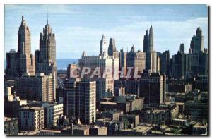 Old Postcard Chicago Skyline looking Southerly From Chicago To come with Mich...