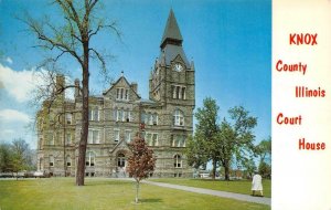 GALESBURG, Illinois IL   KNOX COUNTY COURT HOUSE   Vintage Chrome Postcard