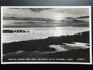 c1932 RP LARGS, EVENING SHADOWS from above the Bonnie Blink Tearoom 170515