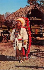 Seminole Chief Billy Osceola, West Hollywood, Seminole Indians, Florida USA U...