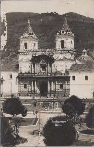 RPPC Postcard San Francisco Quito Ecuador