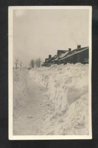 RPPC GREEN BAY WISCONSIN RESIDENCE STREET WINTER SNOW REAL PHOTO POSTCARD