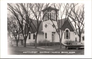 Real Photo Postcard Methodist Church in North Bend, Nebraska