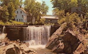 WARREN, VT Vermont  FALLS~COVERED BRIDGE~HOME~MAD RIVER  Washington Co  Postcard