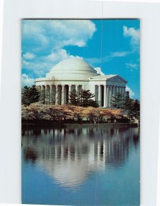 Postcard The Thomas Jefferson Memorial Cherry Blossom Time Washington DC USA