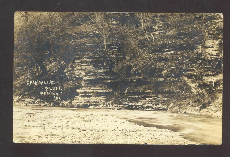 RPPC HARRISON ARKANSAS CRANDAL'L'S BLUFF VINTAGE REAL PHOTO POSTCARD