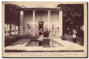 Old Postcard Exposition des Arts Decoratifs Paris internatonal 1925 Sweden Pa...