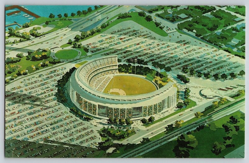 Postcard William Shea Municipal Stadium - Flushing Meadow Park Queens - Chrome