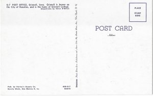 The Post Office of Grinnell Iowa