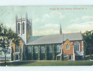 Divided-back SCHOOL AND CHURCH Concord New Hampshire NH AD2142