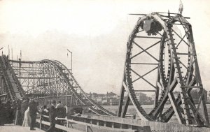 Vintage Postcard Sightseeing Tourist Attraction Loop-The-Loop Atlantic City NJ