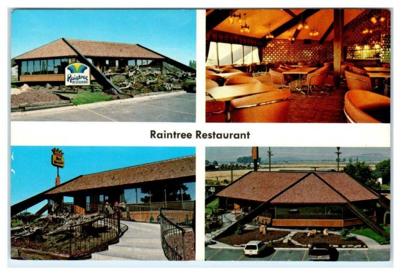 REXBURG, Idaho ID ~ Roadside RAINTREE RESTAURANT ca 1970s 4x6 Postcard